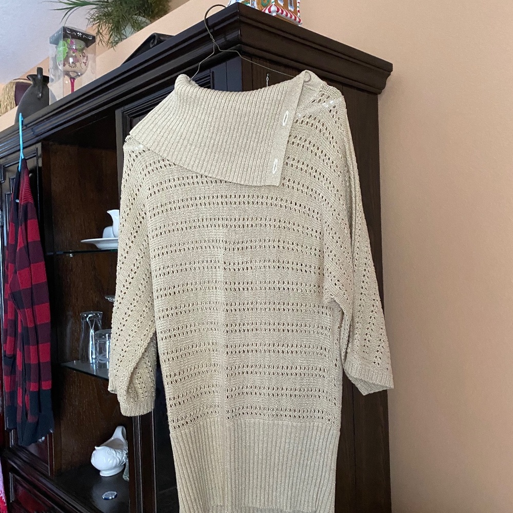Gold Shimmery Sweater